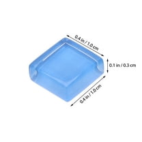 WRISTBIQUE 100Pcs Mosaic Tiles for Home and present Crafting in Light Blue Plastic