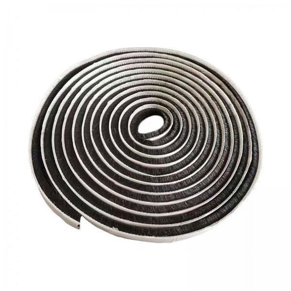Esquirla 5xBrush Seal Door Seal Strip Self Sticky Soundproofing 0.35 0.2 Inch Thick 2 Pcs