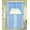 LIGHT BLUE, variant on 3PC VOILE SHEER KITCHEN WINDOW CURTAIN TREATMENT 2 TIERS AND 1 SWAG VALANCE