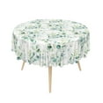 thumbnail image 5 of Aotofo Eucalyptus Leaves Round Tablecloth 70 Inch, Green Tablecover Waterproof Table Cloth for Kitchen, Dining, 5 of 6