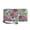 Colorful Floral Mandala, variant on Southwestern Geometric Pattern Large Capacity Long Purse, Zip-Around Long Wallet with Zipper for Travel Dating Business