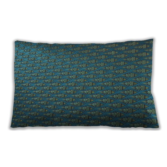 Ahgly Company Outdoor Rectangular Contemporary Lumbar Throw Pillow, 13 inch by 19 inch