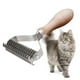 thumbnail image 4 of 2 Cepillos De Aseo Para Mascotas, Peine, Rastrillo De Capa Inferior Seguro Para La Caída Del Cabello, Doble Cara, 4 of 8