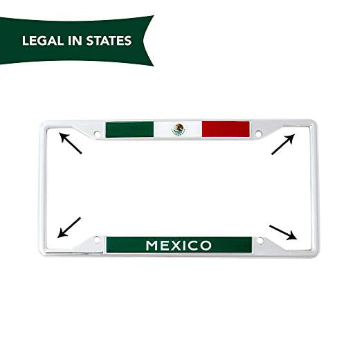 Country of Mexico Mexican Flag License Plate Frame For Front Back of Car  Vehicle Truck Mexican - Walmart.com