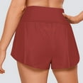 thumbnail image 4 of Wiyuqeen Womens Crossover High Waist Shorts Comfy Wide Leg Baggy Yoga Shorts Soft Trendny High Rise Running Athletic Shorts Under $10, 4 of 7