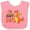 Pink and White, variant on Inktastic I'm Hot Stuff- Cute Dragon Boys or Girls Baby Bib