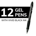 thumbnail image 3 of BIC Gelocity Original Black Gel Pens, Medium Point (0.7mm), 12-Count Pack, 3 of 7