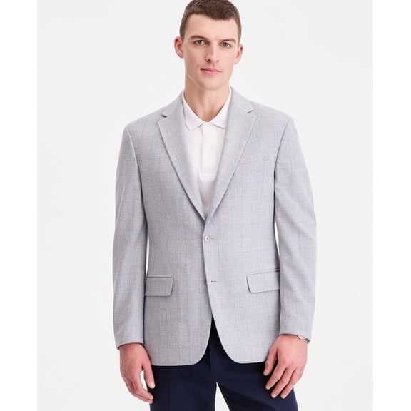 Tommy Hilfiger Mens Modern fit Sport Coat Blazer 36 R Blue Windowpane