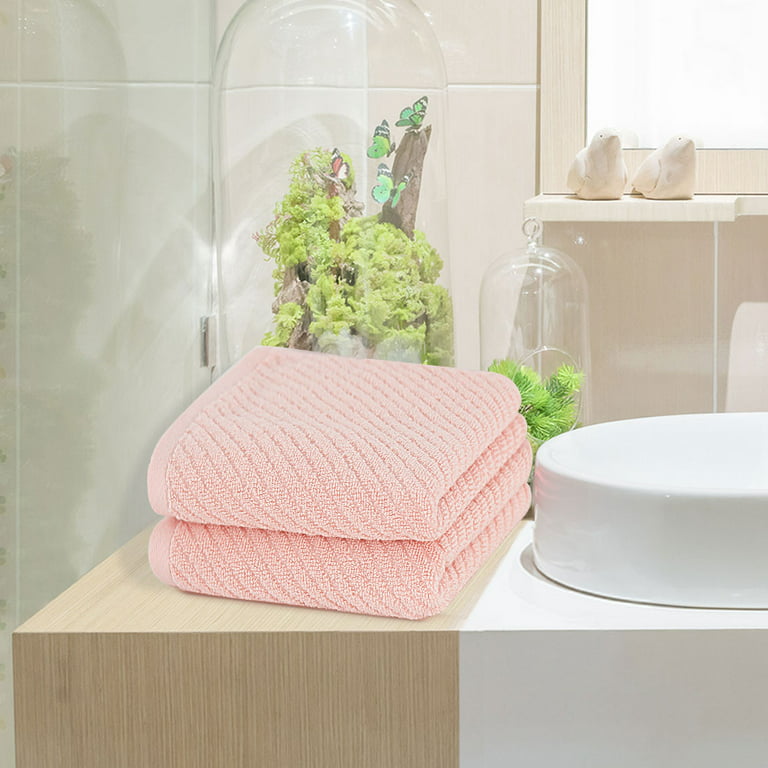 T039a High Quality Cotton Absorbent Green Blush Pink Cream Hotel