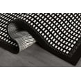 thumbnail image 6 of Beverly Rug Modern Micro Loop Geometric Zebra Non Shedding Area Rug Black 8x10, 6 of 9