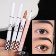 thumbnail image 3 of Delineador de ojos líquido suave y duradero, maquillaje resistente al agua, mate, negro, blanco, delineador de ojos de secado rápido, lápiz para pestañas inferiores, cosméticos para mujer( 01, 3 of 5