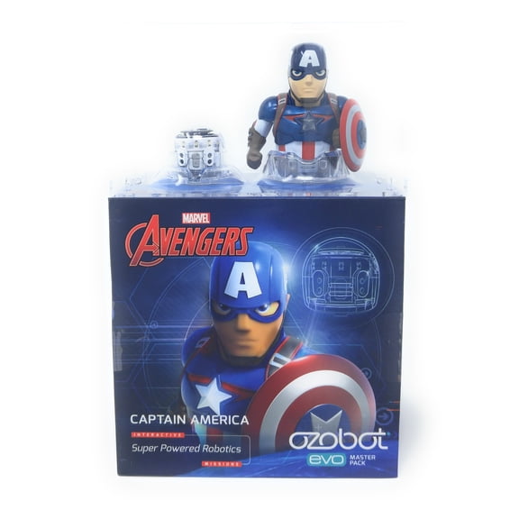 Evo 040101 Ozobot Captain America Super Powered Robotics master pack