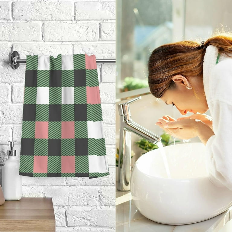 Buffalo plaid bath towels sale