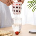 thumbnail image 4 of Taza mezcladora de comida para ensalada Keep Fit con drenaje de doble capa con tenedor y tapa para llevar Likrtyny Para estrenar, 4 of 6