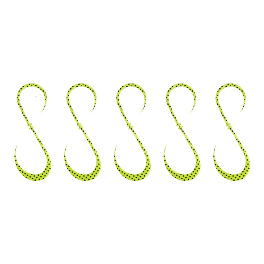 HannLk Lures Tying Silicone Strips 11 cm Fishing Skirt Materials 5 Pack