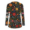 thumbnail image 7 of HLKJKLS Long Sleeve Shirts For Women Casual Long Sleeve V Neck T Shirt Polyester Spandex Spring Winter Fashion Black S-Xxl, 7 of 7