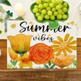thumbnail image 2 of Watercolor Sunflower Cloth Placemats Set of 4,Summer Flowers Washable Placemats, Non-Slip Heat-Resistant Table Mats for Dining Home Kitchen Holiday Party 12x18 Inch, 2 of 5