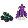 Monster Jam, Official Grave Digger 1:64 Scale Monster Truck and 5-inch Grim Creatures Action Figure (Metallic Purple)