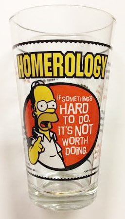 The Simpsons Long Drink Glas United Labels OVP Nr 2 