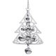 thumbnail image 4 of Adornos navideños, árbol de Navidad, carillón de viento, accesorios, decoración, regalos, campanas de viento navideñas Plata, 4 of 9