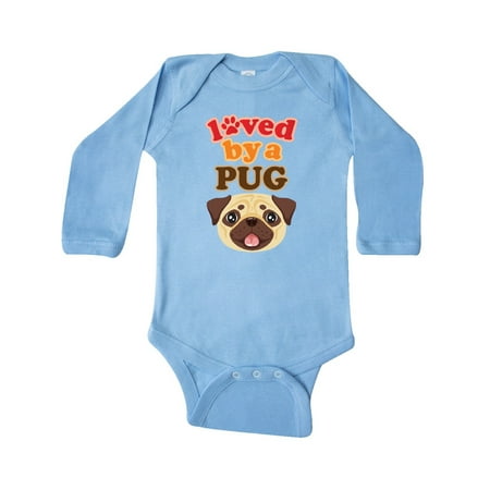 

Inktastic Pug Dog Gifts Gift Baby Boy or Baby Girl Long Sleeve Bodysuit