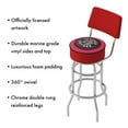 thumbnail image 3 of Trademark Gameroom Toronto Raptors Logo Bar Stool with Back Rest, 3 of 6