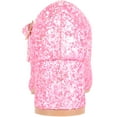 thumbnail image 3 of ABSOLUTE FOOTWEAR Childrens Kids Girls Slip On Heeled Sparkly Glitter Pagent Party Celebration Shoes - Pink - US Child 12, 3 of 7