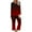 Red 2 Pieces Sets 17, variant on USSUMA T-Shirts for Women Trendy,Women's 3/4 Sleeve Shirts Sunflower Print Round Neck Loose Tops Comfy Soft Blouses Summer Casual Pullover