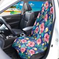 thumbnail image 3 of XYZCANDO 1pcs Terry Cloth Car Seat Covers Waterproof Fashion, Compatible with Front Seats Van Seat Covers & Liner Waterproof Sweating Car Seat Cover(Floral Print), 3 of 9