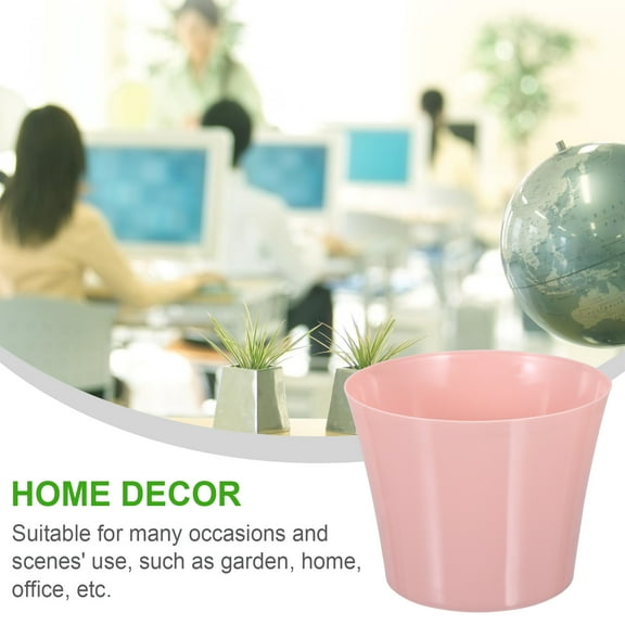 WHAMVOX  3 Pcs Flowerpot Nursery Self Watering Pots Planters House Plants Pink