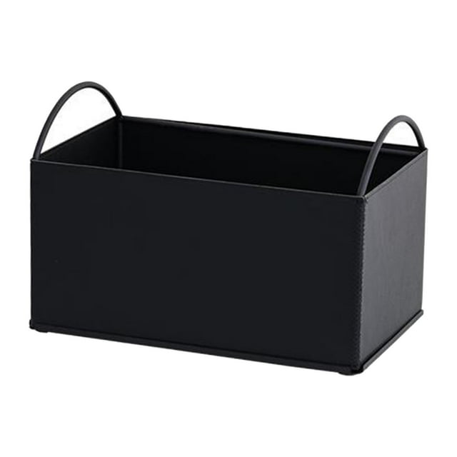 Organizador de almacenamiento de escritorio Organizador de la bandeja de valet Organizador de encimera Organizador de la bandeja decorativa Bandeja de Negro