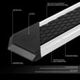 thumbnail image 5 of J2 Engineering J2-STEPB-ZTL-8253-SS J2 For 2007 to 2019 Silverado Sierra 1500 2500Hd 3500Hd Extended Cab 8" Non-slip Honeycomb Step Pad Running Boards 08 09 10 11, 5 of 8
