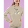 thumbnail image 2 of Daisy Bicycle Ride Hoodie Women -Image by Shutterstock, Female Medium, 2 of 4