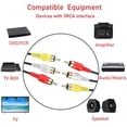 thumbnail image 2 of Cable AV de audio y vídeo compuesto macho a conector para conectar TV, DVD y cámaras de 1,5 m, 2 of 8