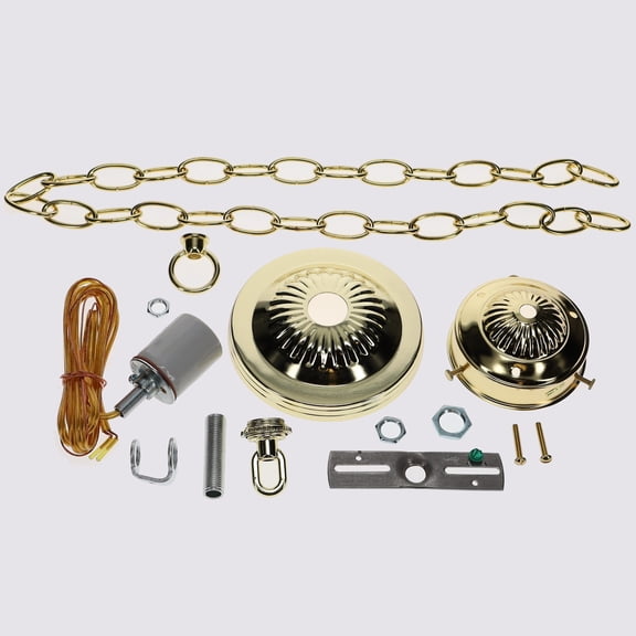B&P Lamp® Holder Kit For 3 1/4" Fitter Shades, Polished & Lacq. Finish