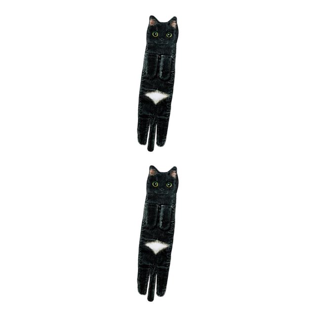 Matsuzay Gato multiusos Toallas de mano divertidas Secado de manos Absorbente Secado Type4 NO4