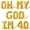 Gold, variant on Letter Balloons - OH MY GOD IM 40 16" Inch Alphabet Letters Foil Mylar Balloon 40th Birthday Party Banner (Gold)