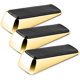 thumbnail image 1 of Paquete de 3 cuñas de puerta de latón pulido resistentes, mango de goma sólida antideslizante con superficie antiarañazos, amortiguador ideal para asegurar cualquier puerta interior en sus habitacione, 1 of 5