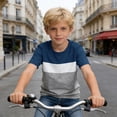 thumbnail image 5 of TBWNWG Boys Casual Crewneck Long Sleeve Shirt Comfortable Daily Wear Youth Top for Play And School,Sizes 8-9 Years, 5 of 6