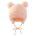 thumbnail image 1 of Gorro trenzado para niños, gorro tejido para niños con protección auditiva cálida, 1 of 5