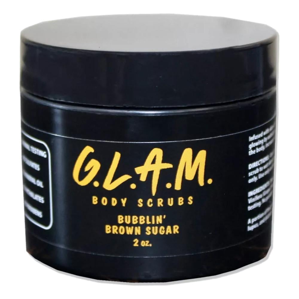 G.L.A.M. Body Scrubs Bubbling Brown Sugar Scented Body Scrub 2oz