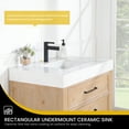 thumbnail image 6 of Leon 36" Bathroom Vanity in Fir Wood Brown with Composite top in Lightning White, 6 of 16