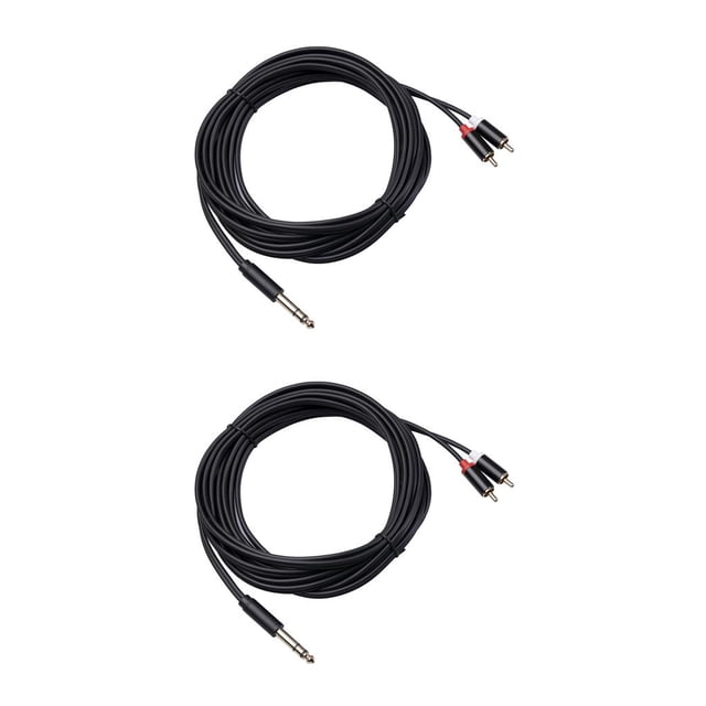 Sidaley Cable de Audio 6,35, enchufe doble chapado en oro, adaptador de módulo móvil Flexible, Cable de PVC, punto de bifurcación en forma Type1 NO1