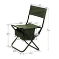 thumbnail image 5 of 2-piece Folding Outdoor Chair With Storage Bag, Portable Chair For Indoor, Outdoor Camping, Picnics And Fishing,Grey,Green, 5 of 15