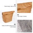 thumbnail image 3 of 1 UNID KRAFT PAPEL BENTO BELG TYVEK PAPEL LUCHO Caja Bolsa Bolsa ecológica, 3 of 6