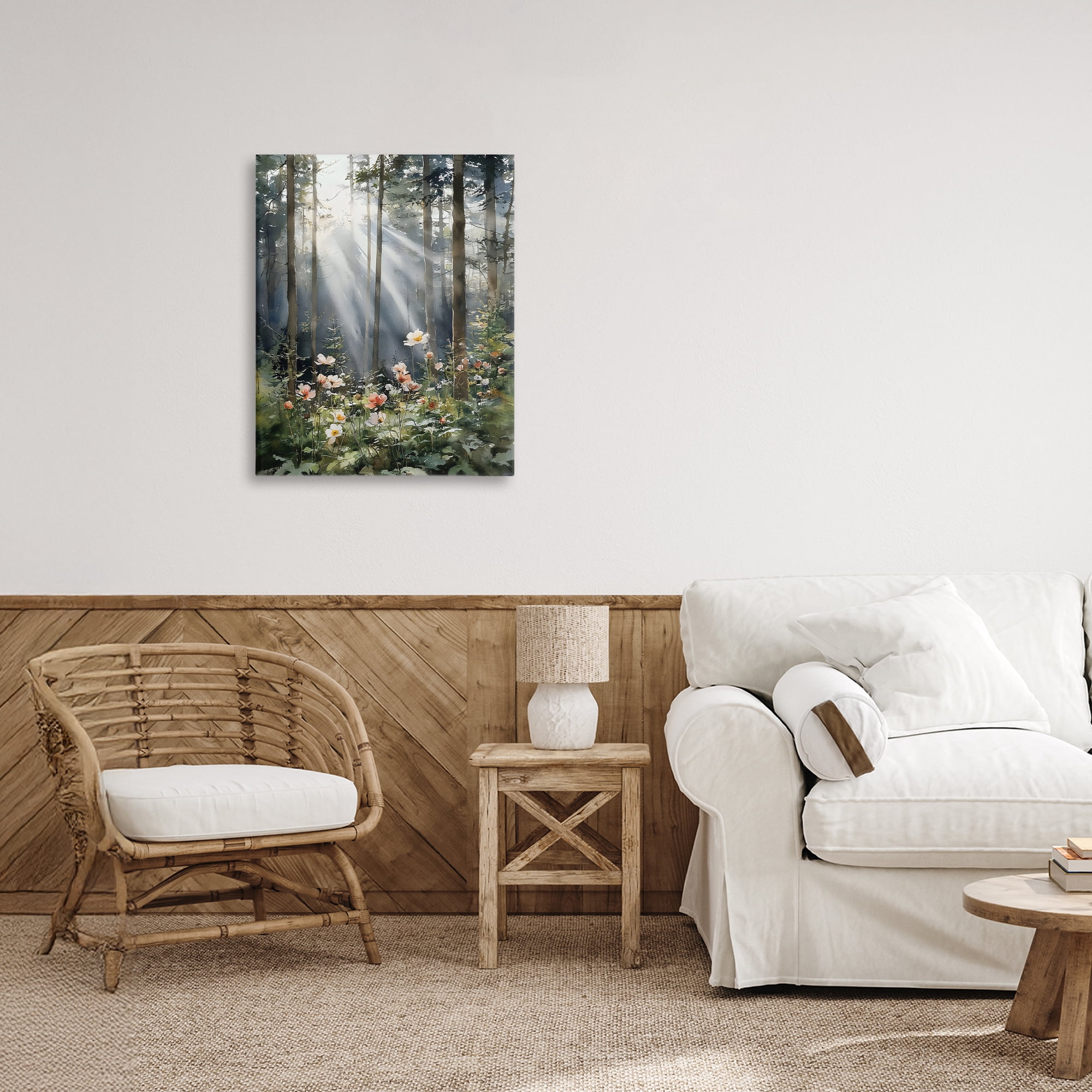 Stupell Industries Sunlit Woods In Morning Canvas Wall Art, design by Franklyn Gregory