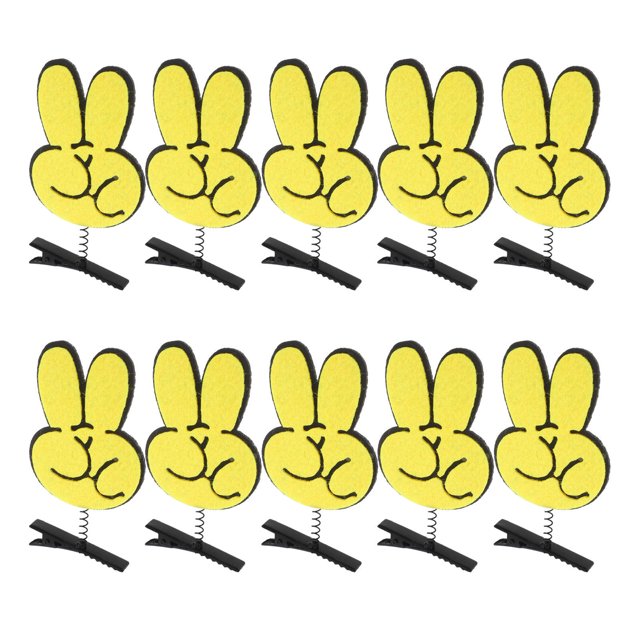 DECORNIJIA 10 Pcs Accessoires pour Cheveux pour Adolescents Barrettes en Métal Mignonnes pour Ambiance Festive