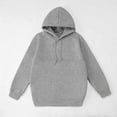 thumbnail image 5 of zaveiop Cat Pouch Hoodies Womens Pet Pouch Hoodies Oversized Kangaroo Pocket Sweatshirt Pets Holder Carriers Pullover Top (Grey, L), 5 of 6