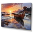 thumbnail image 2 of Designart "Coastal Sunset in Thailand with Boat" Nautical & Beach Canvas Print, 2 of 5
