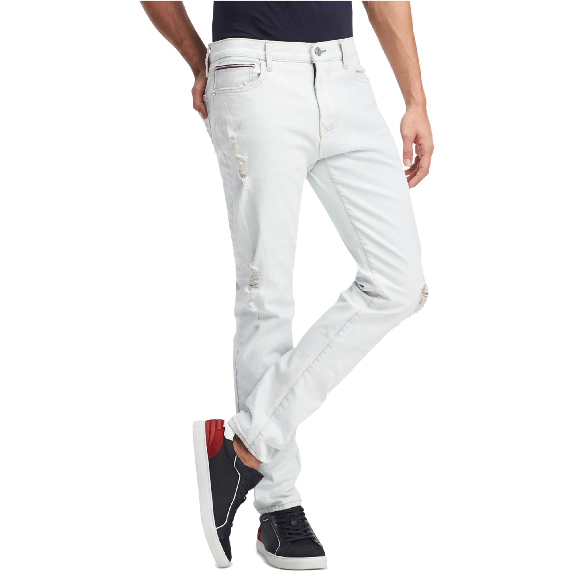 Tommy Hilfiger Mens Bleached Stretch 